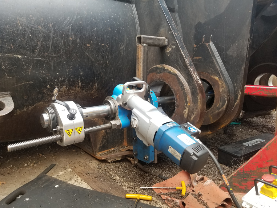 Portable Line Boring Edmonton, Alberta Pivot Field Services Inc.